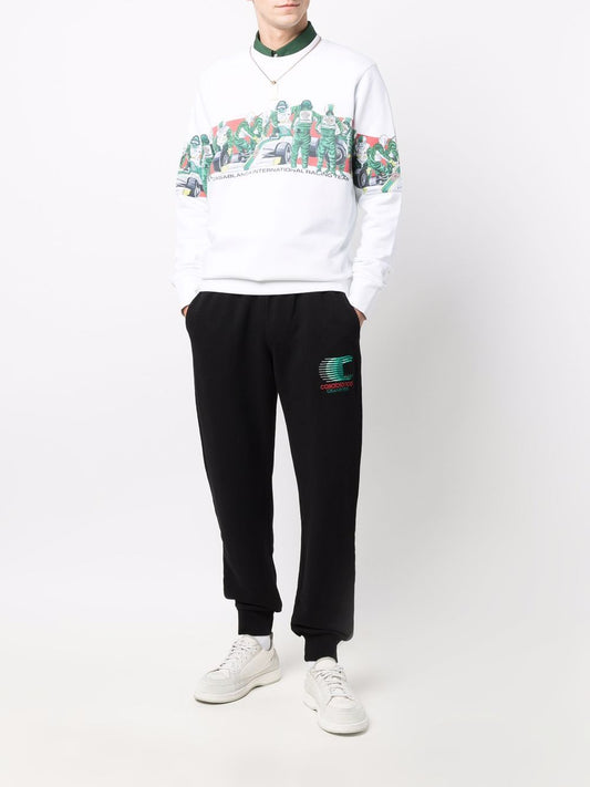 pantalon de survêtement à imprimé logo