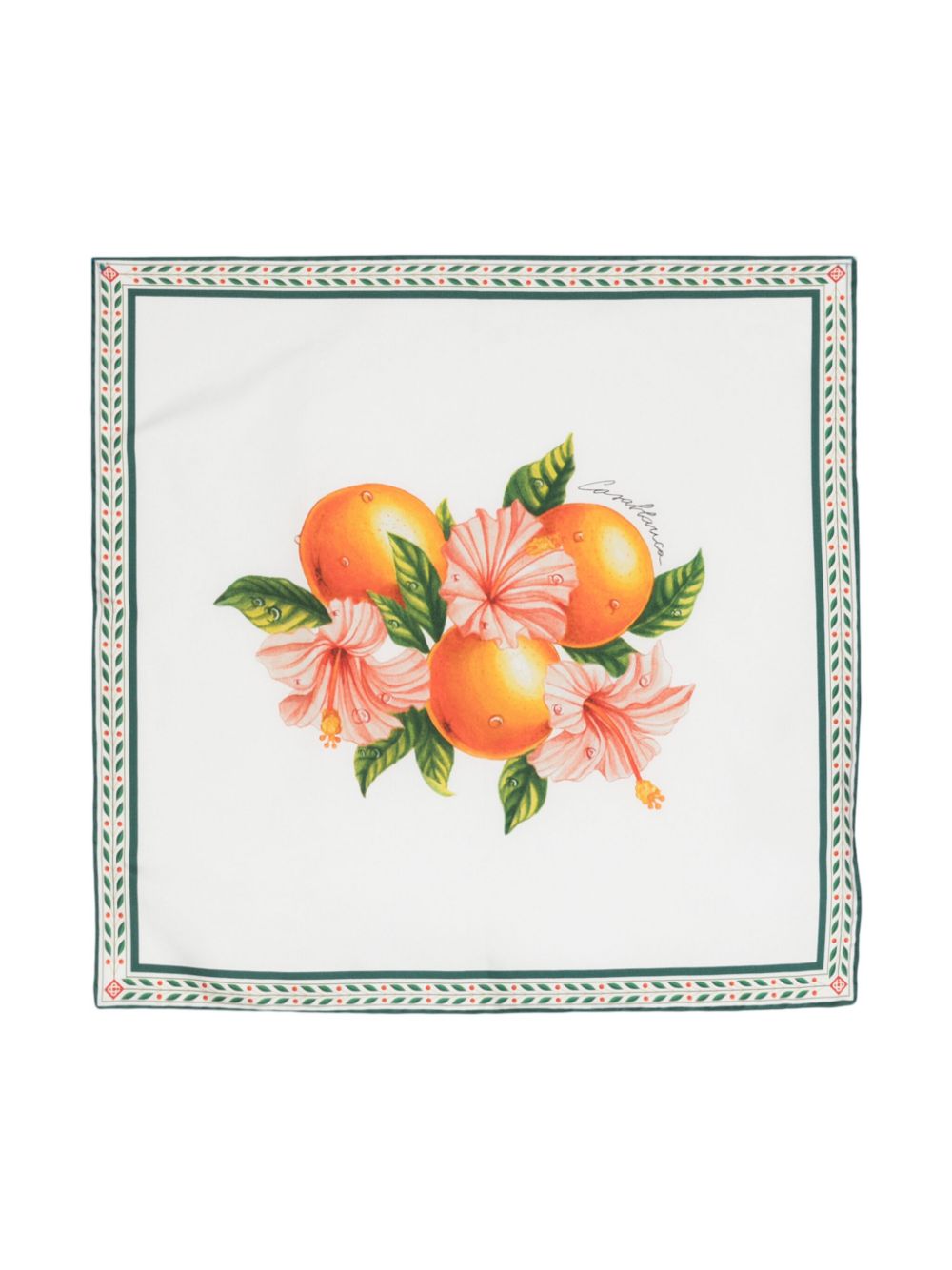 Foulard en soie Oranges en Fleur