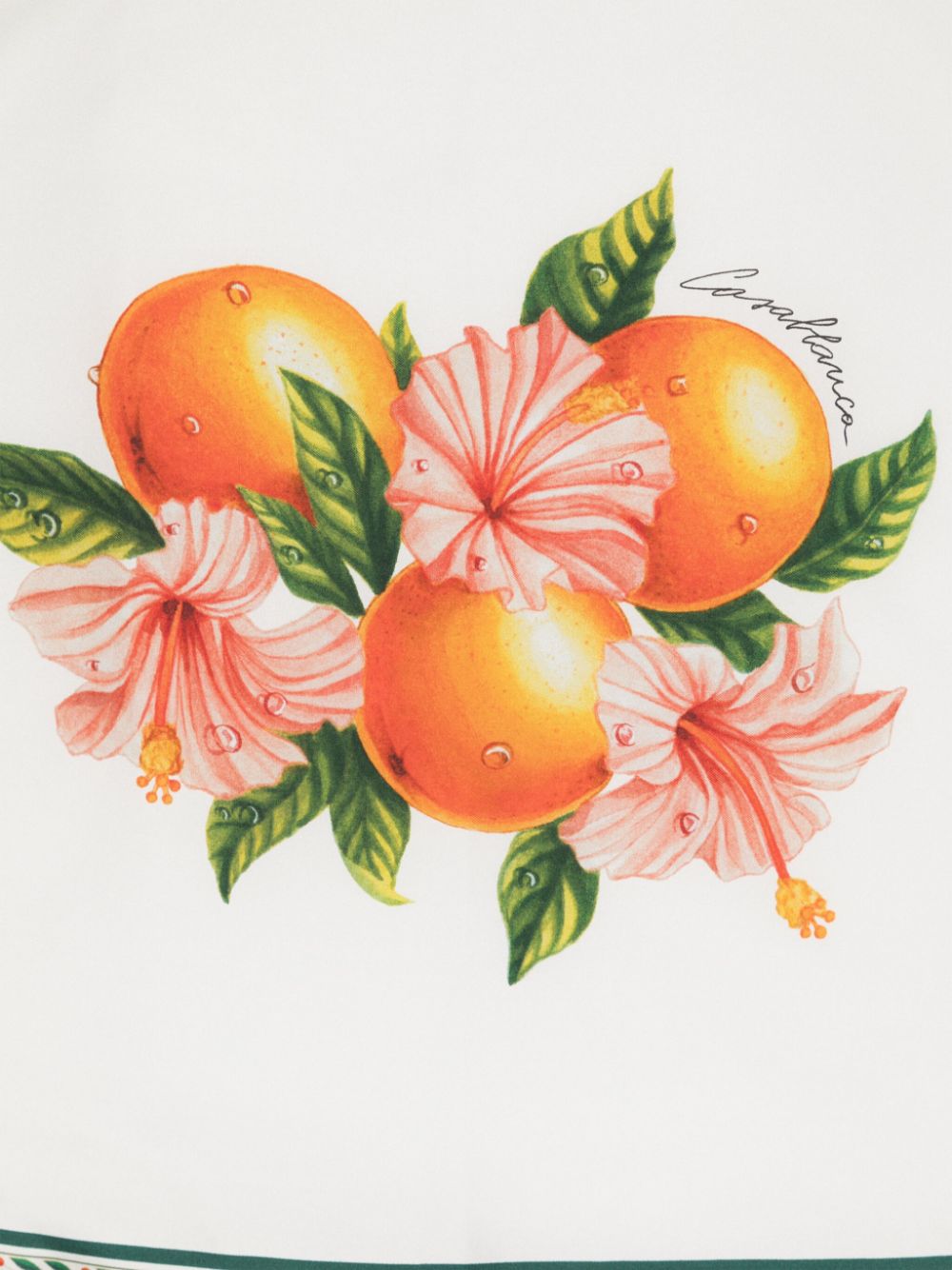 Foulard en soie Oranges en Fleur