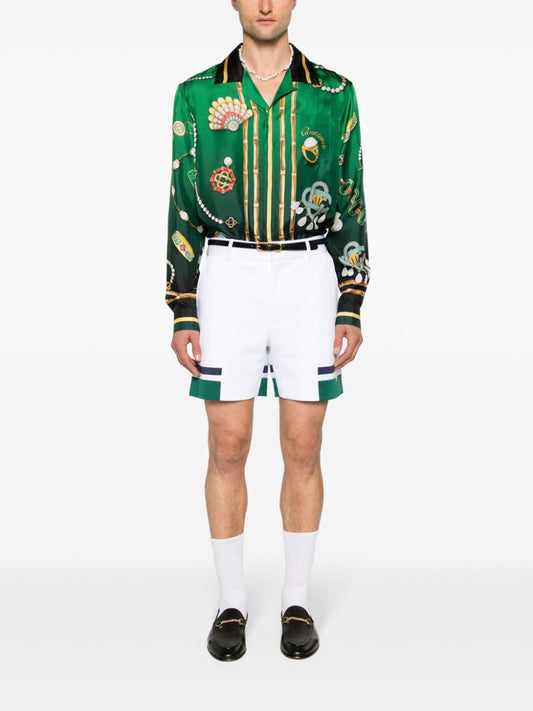 Short de sport à rayures