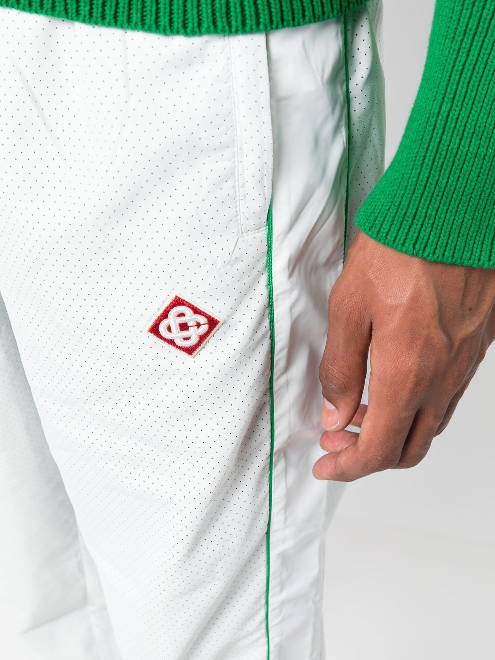 pantalon de survêtement avec patch logo