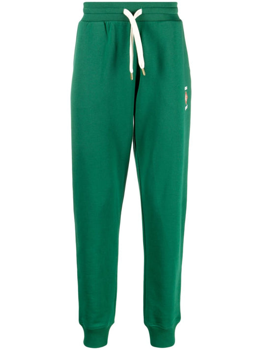 pantalon de survêtement en coton avec logo imprimé
