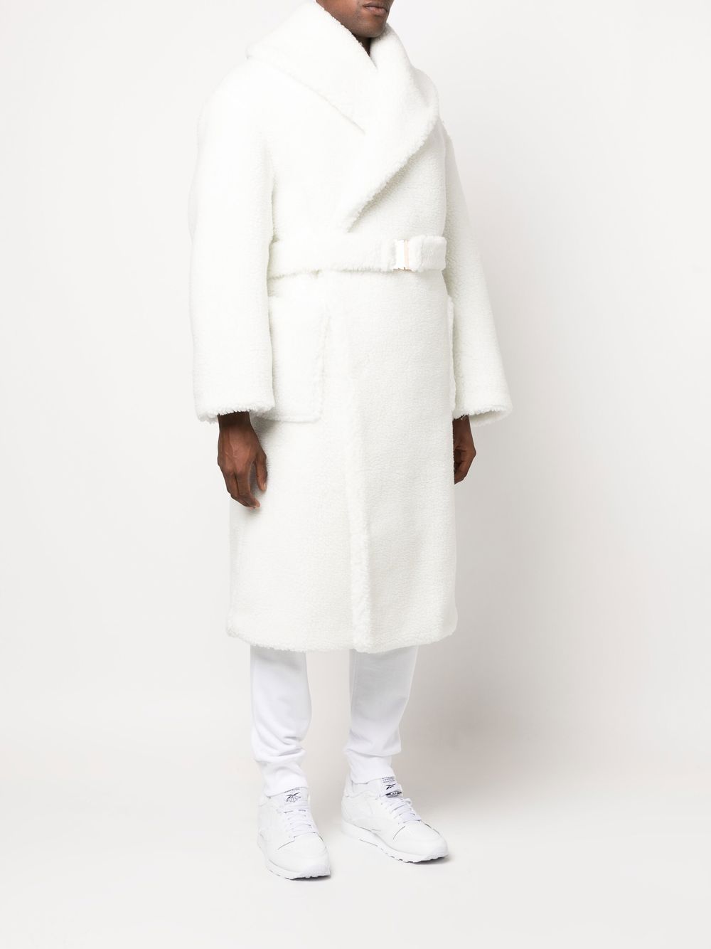 faux-shearling robe