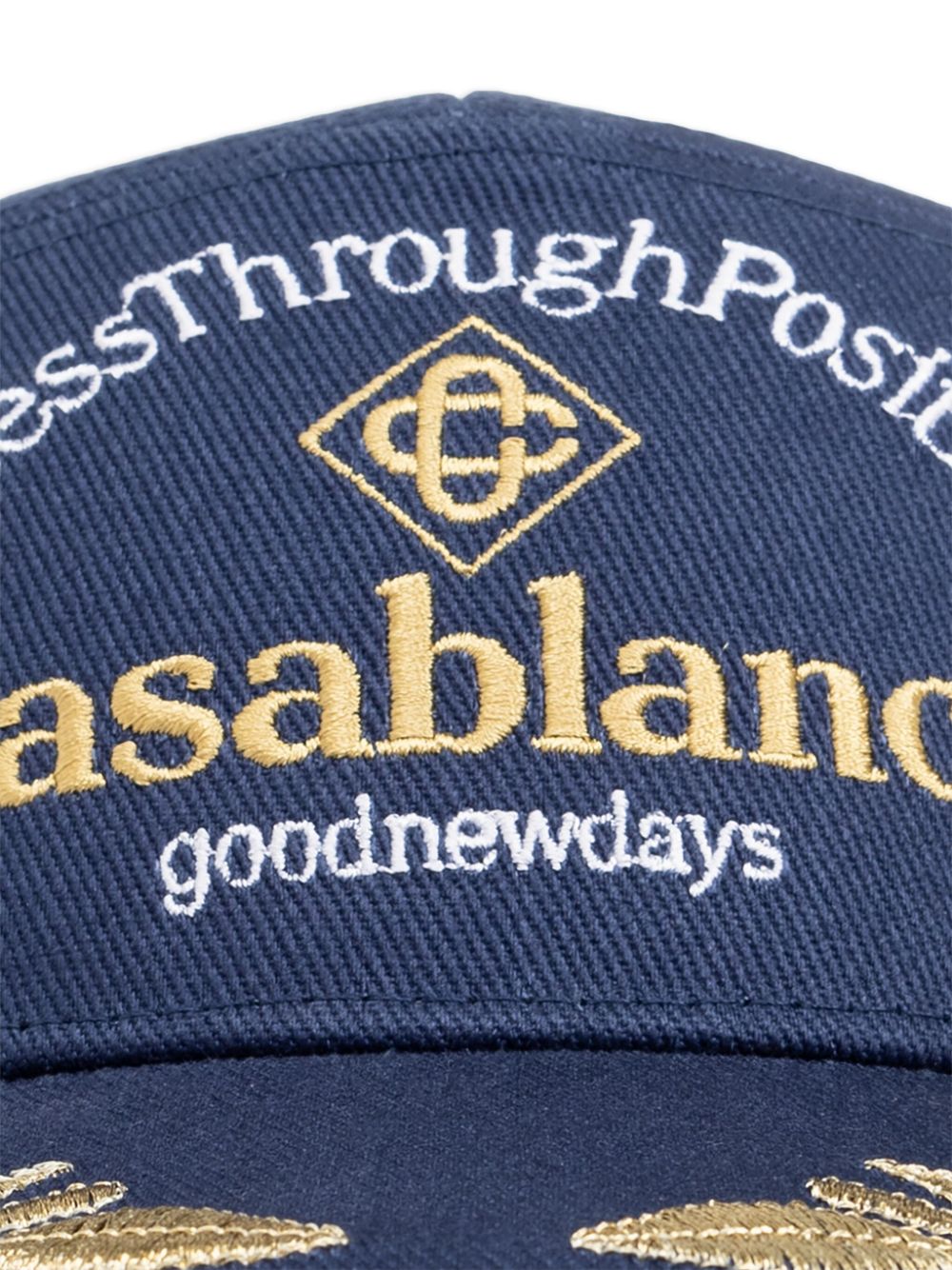 casquette de baseball avec slogan brodé