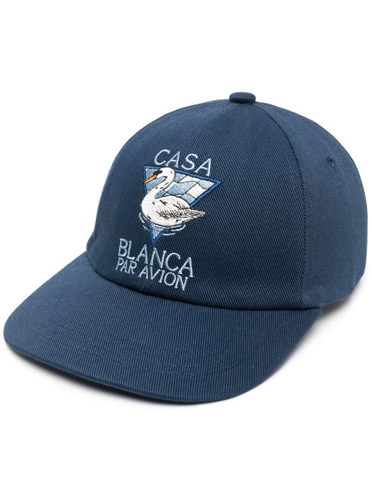 logo-embroidered cap