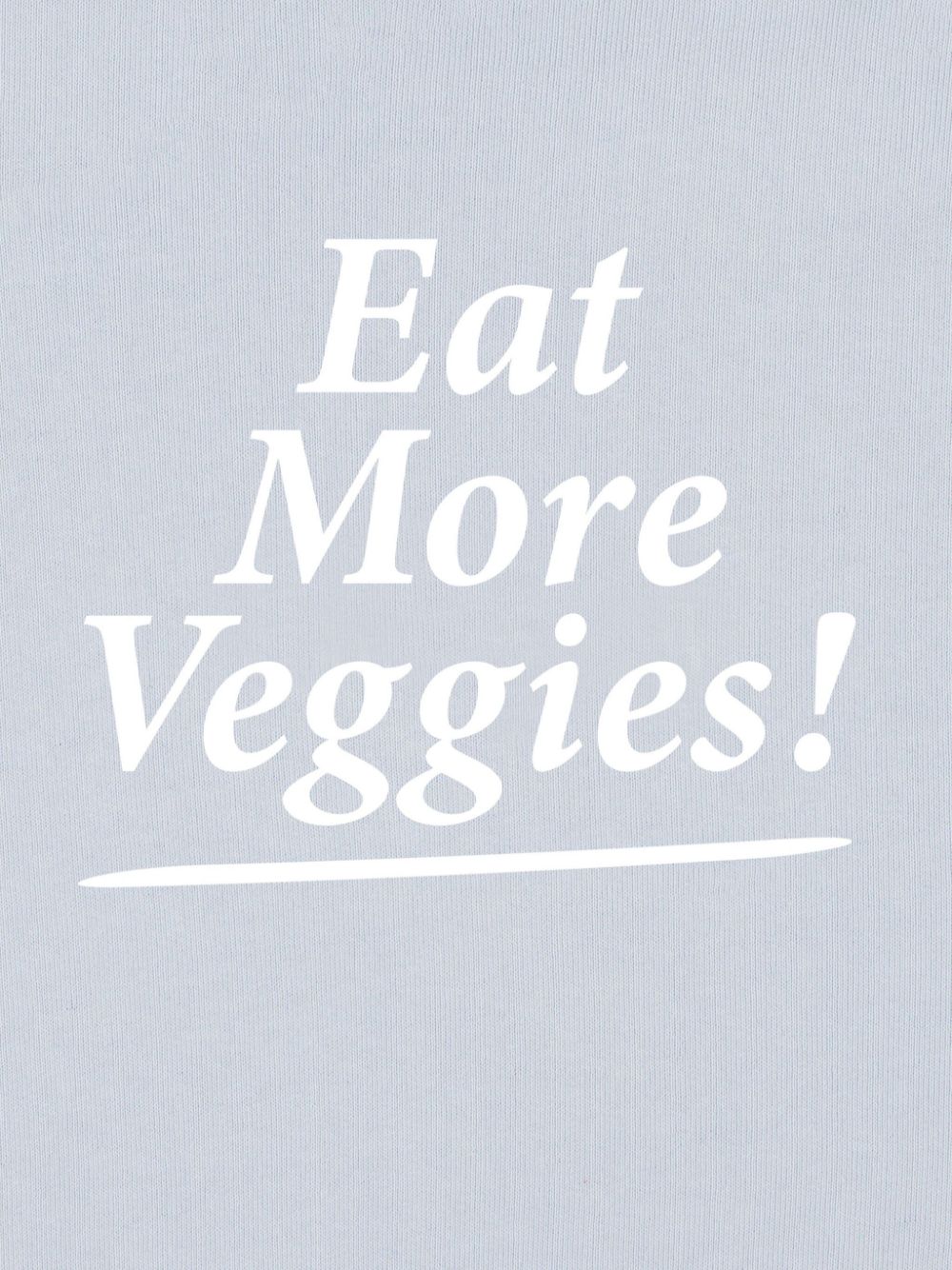 Eat More Veggies-print cotton hoodie