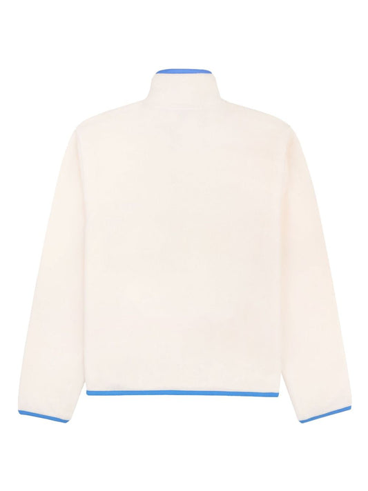 Serif logo-embroidered polar sweatshirt