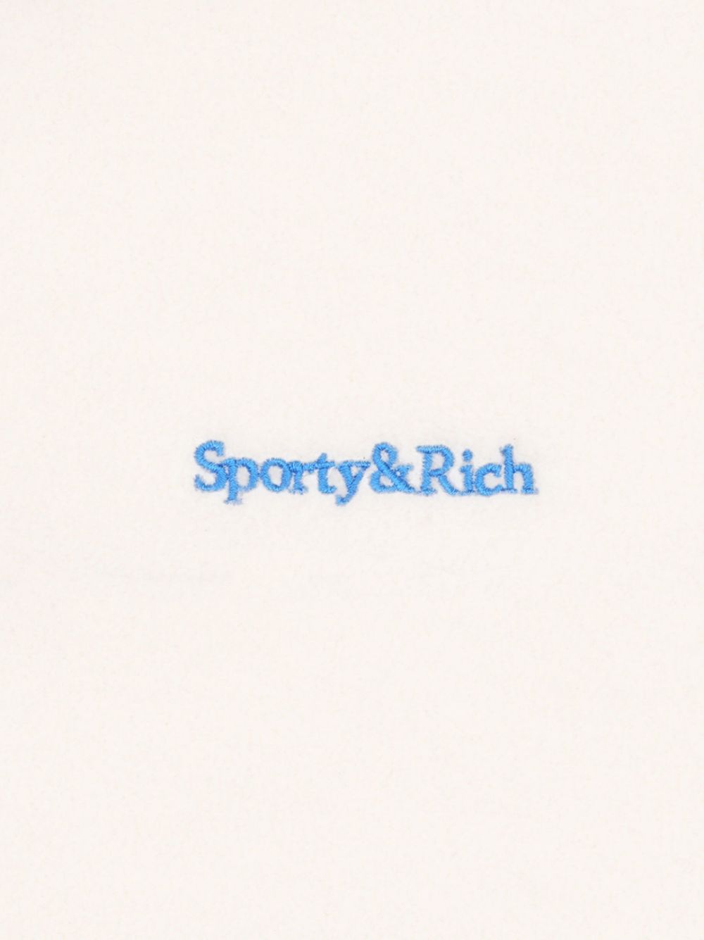 Serif logo-embroidered polar sweatshirt