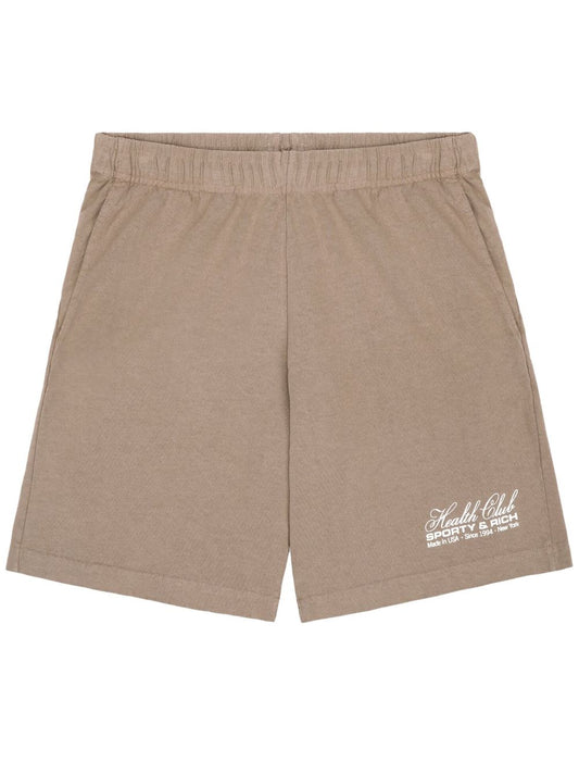 logo-print cotton shorts