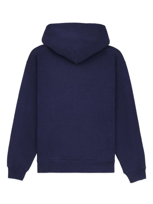 Varsity logo-print cotton hoodie