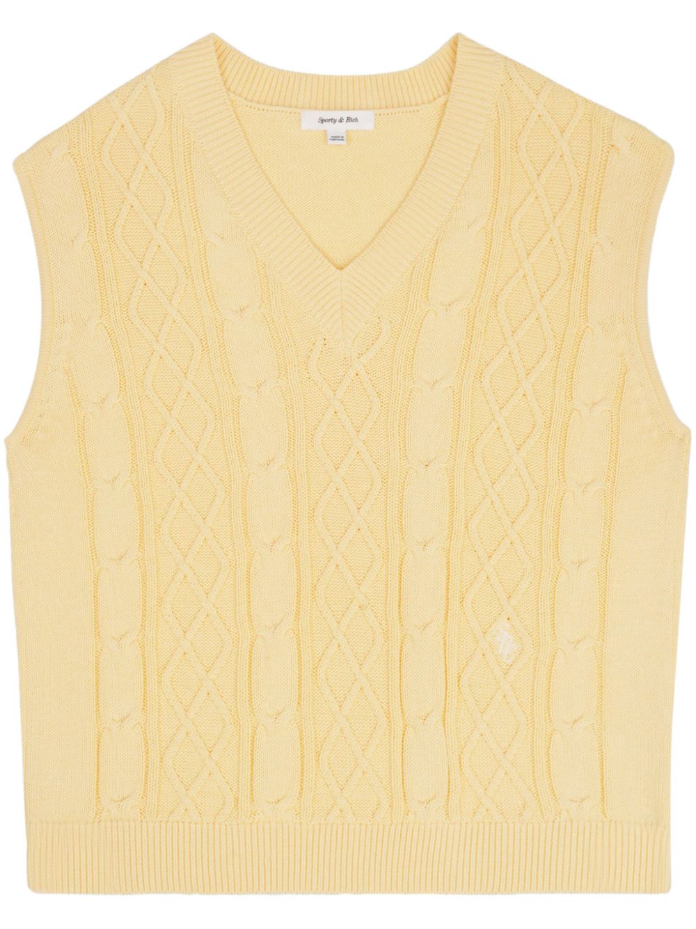 Gilet en maille torsadée SRC
