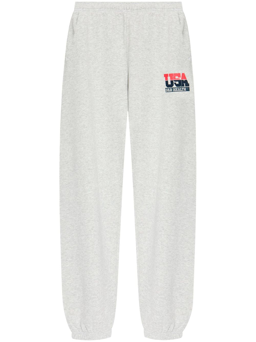 pantalon élastique à imprimé logo
