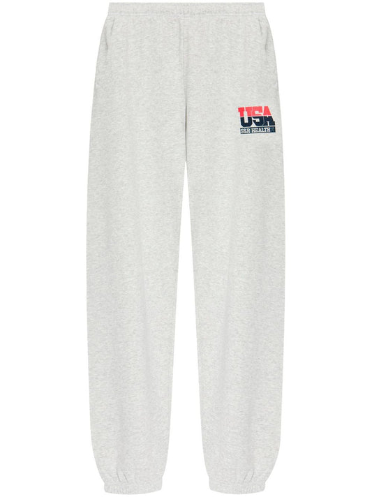 logo-print elasticated trousers