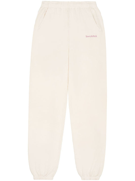 Serif logo-print track pants