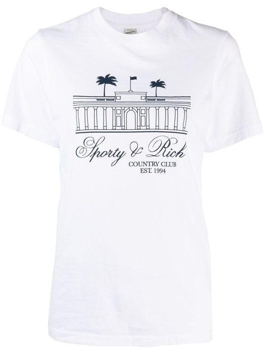logo-print cotton T-shirt