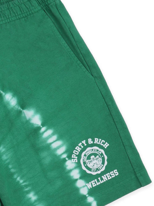 Emblem cotton track shorts