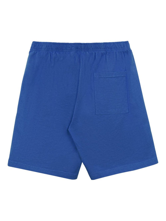 logo-print cotton track shorts