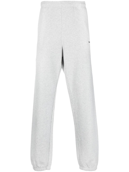 embroidered-logo elasticated-waist trousers