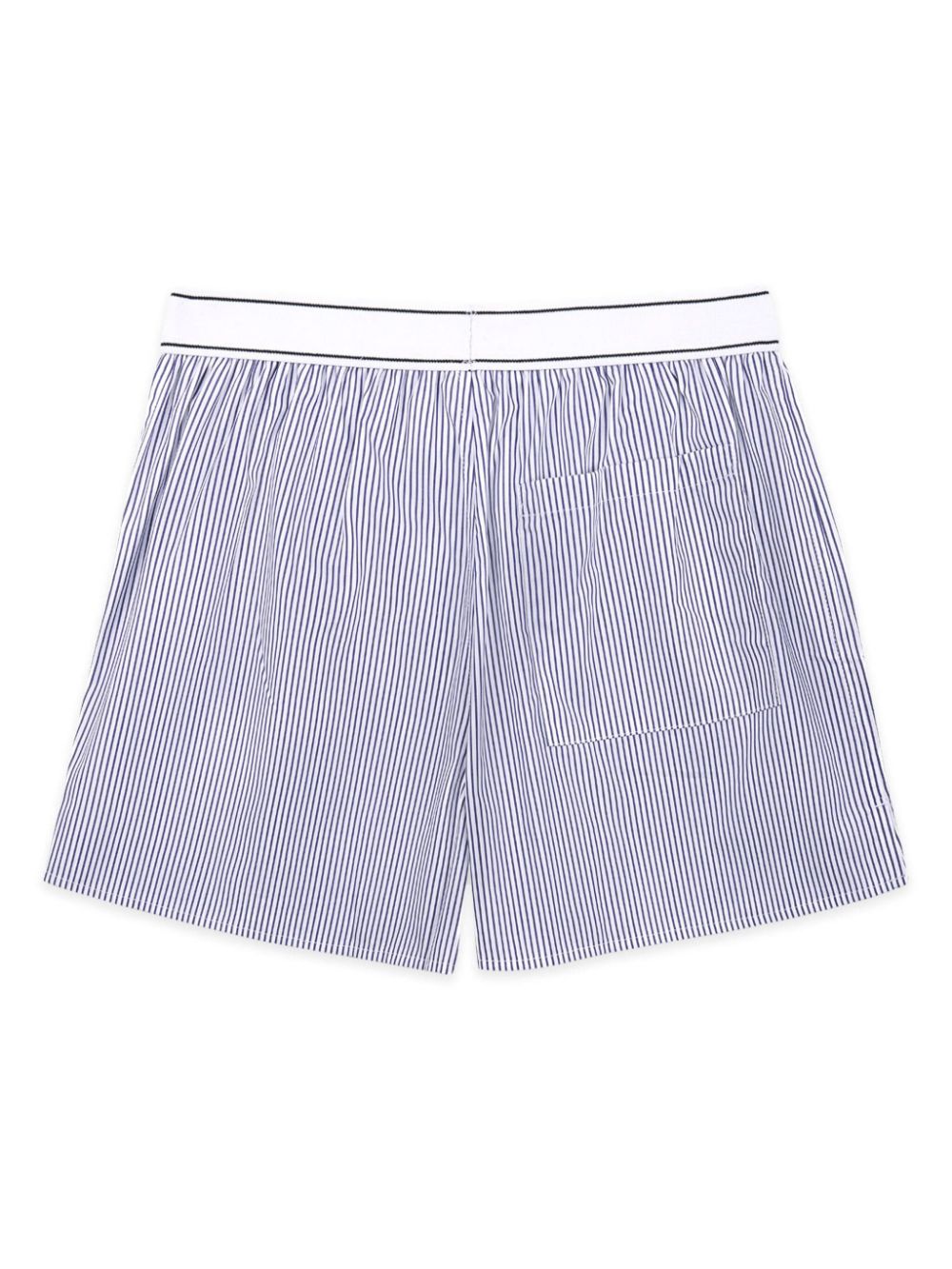 short rayé taille mi-haute