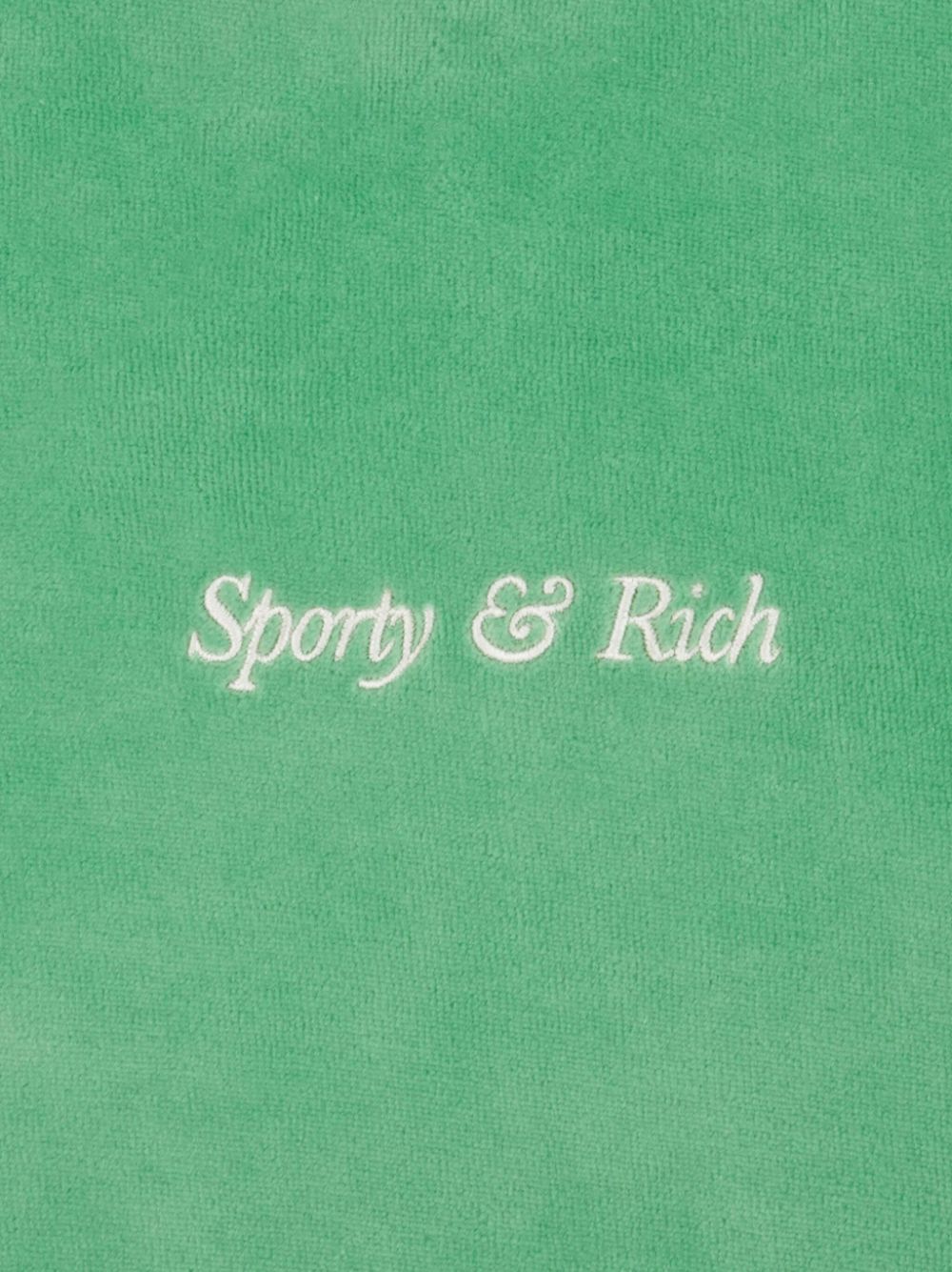 Sweat à capuche en coton avec logo italique