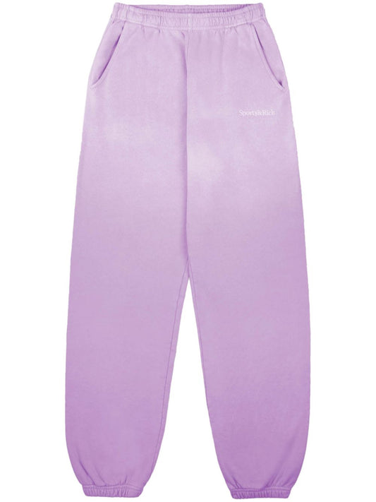 faded straight-leg track pants