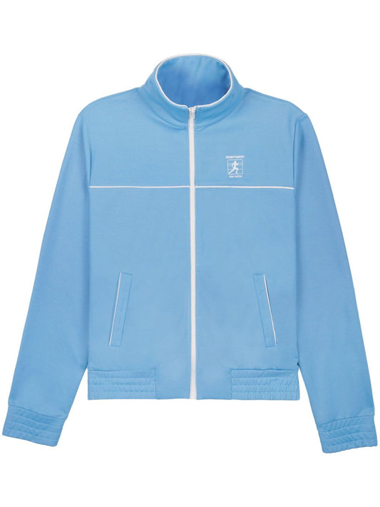 veste zippée à imprimé logo