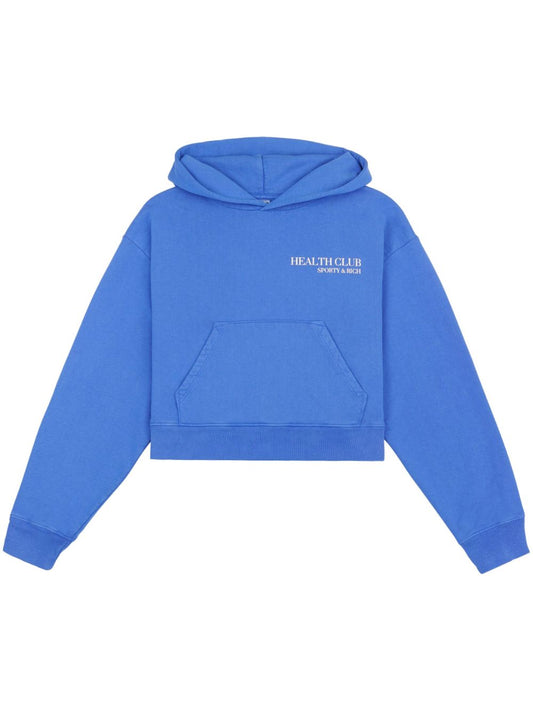 Sweat à capuche en coton avec logo imprimé