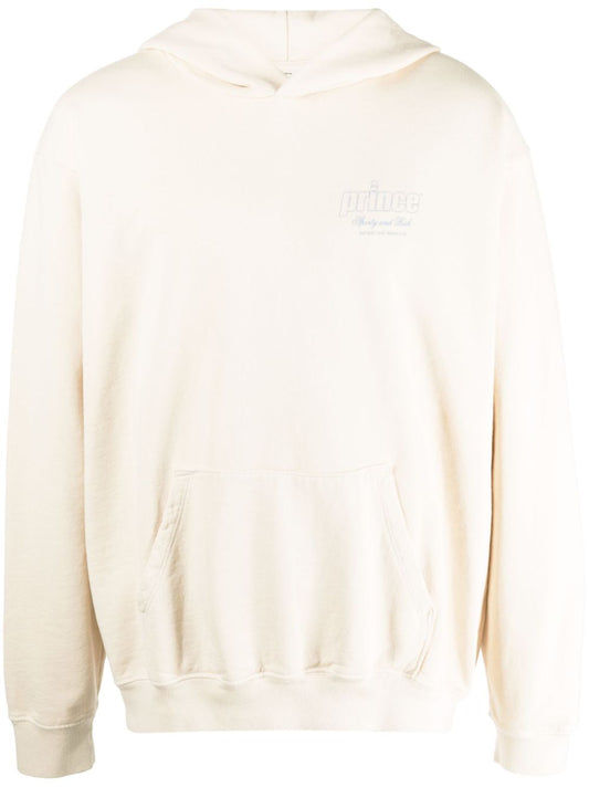 Sweat à capuche en coton avec logo imprimé