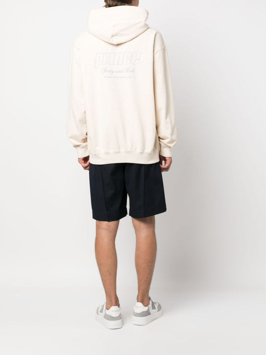 Sweat à capuche en coton avec logo imprimé