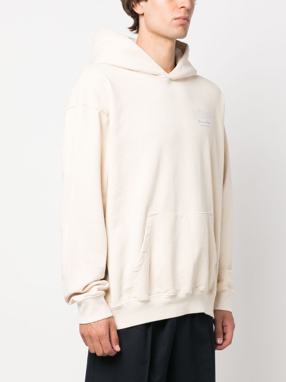 Sweat à capuche en coton avec logo imprimé