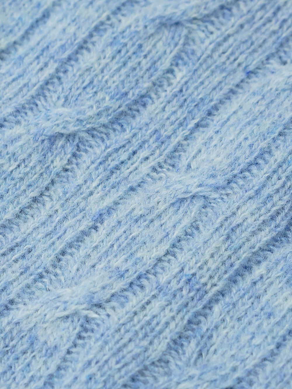 logo-embroidered cable-knit jumper