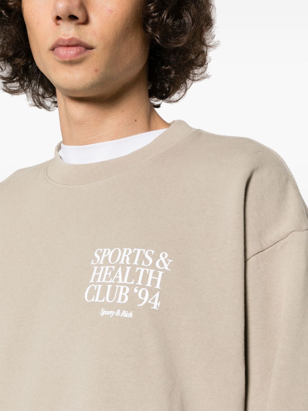 logo-print cotton sweatshirt