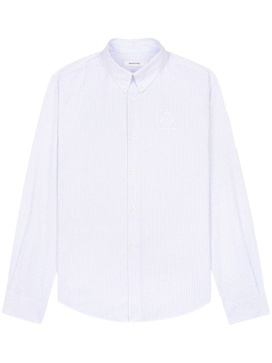 crown-logo striped Oxford shirt