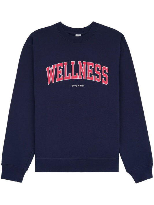 Sweat-shirt ras du cou en coton Wellness