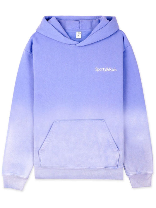 Sweat à capuche en coton avec logo Serif brodé