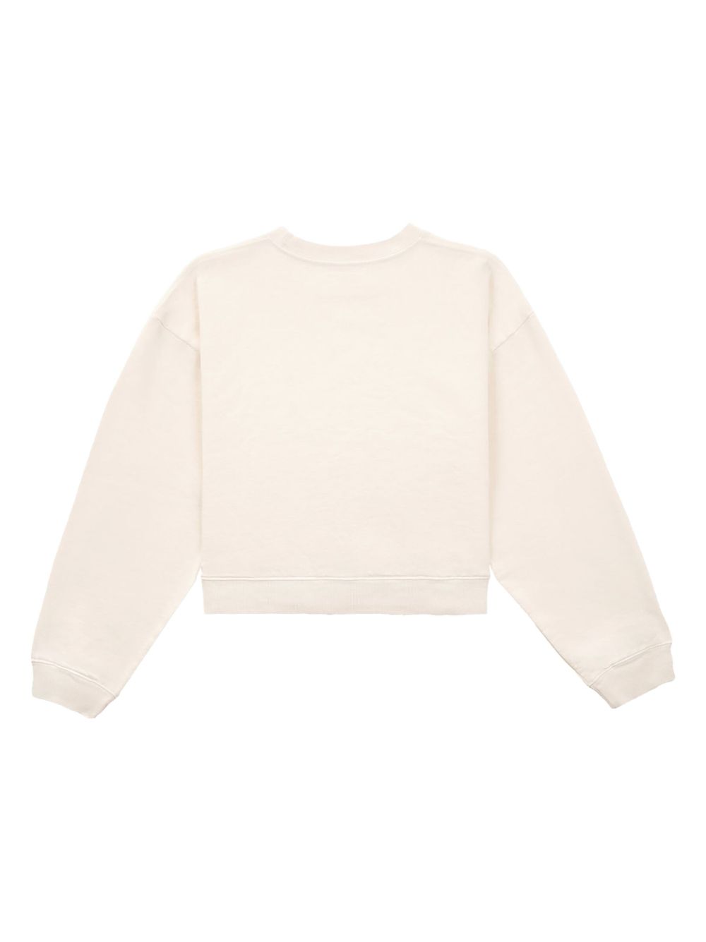 sweat-shirt court en coton avec imprimé logo