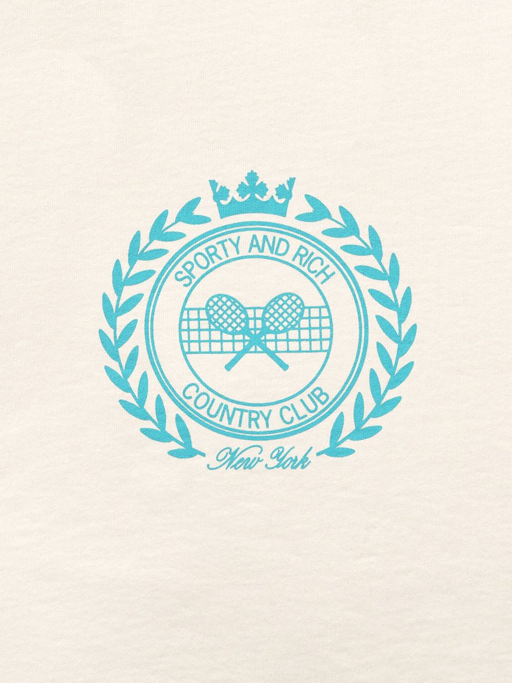 sweat-shirt court en coton avec imprimé logo