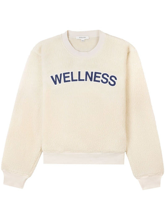 pull polaire avec patch logo