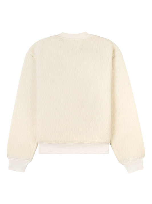 pull polaire avec patch logo