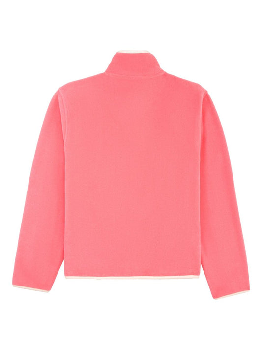 sweat-shirt polaire avec logo brodé
