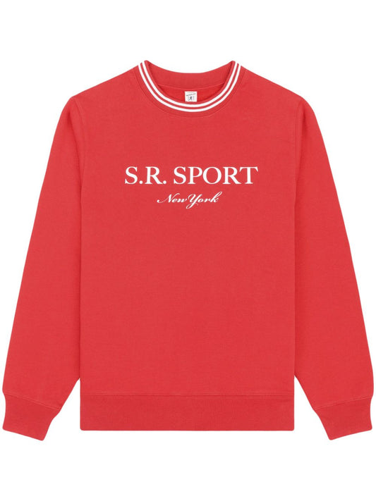 sweat-shirt ras du cou avec logo imprimé