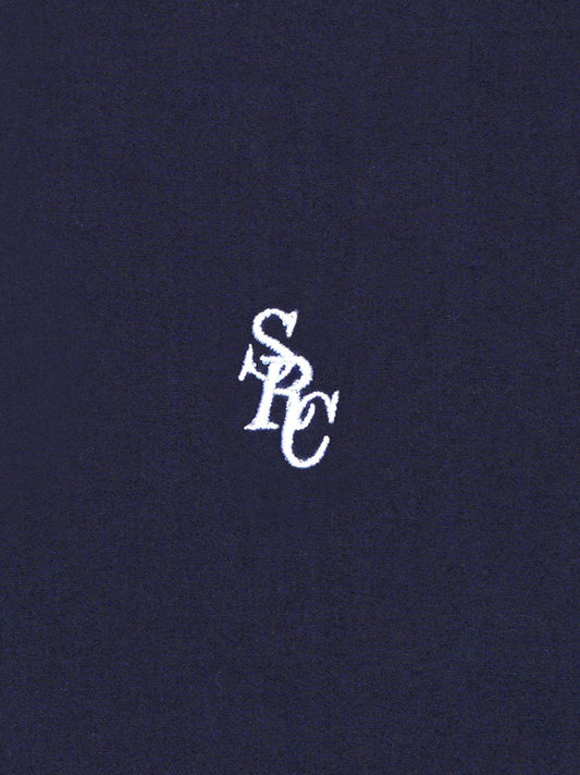 logo-embroidered cotton shirt