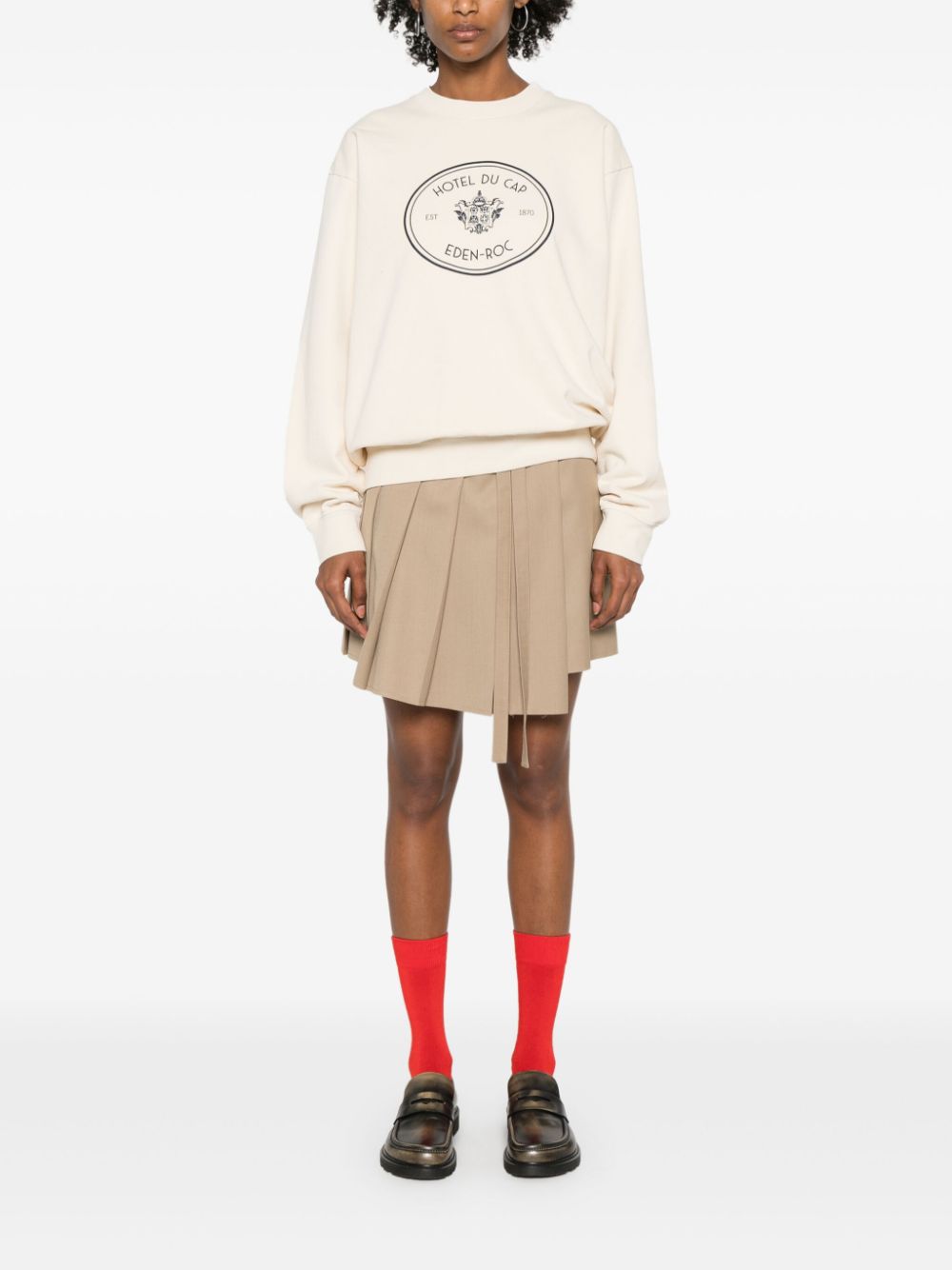 Sweat-shirt en coton avec écusson Eden