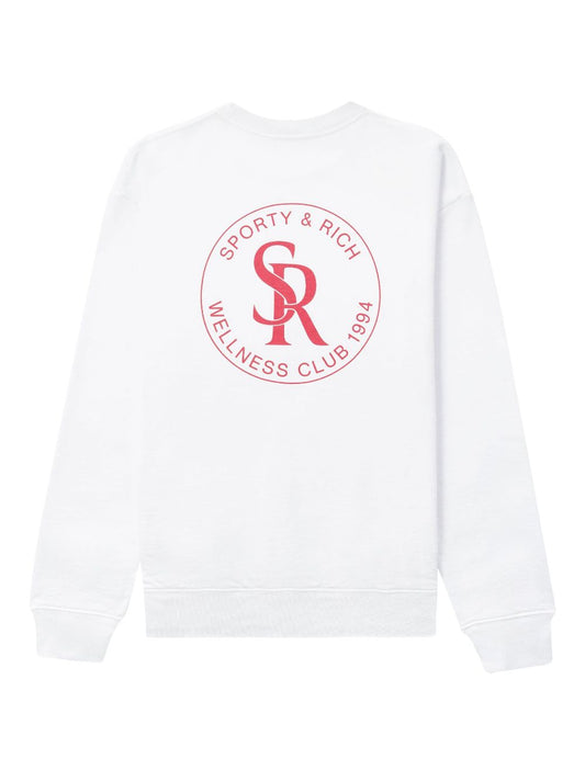 sweat-shirt en coton avec patch logo