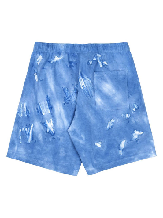 logo-embroidered cotton track shorts
