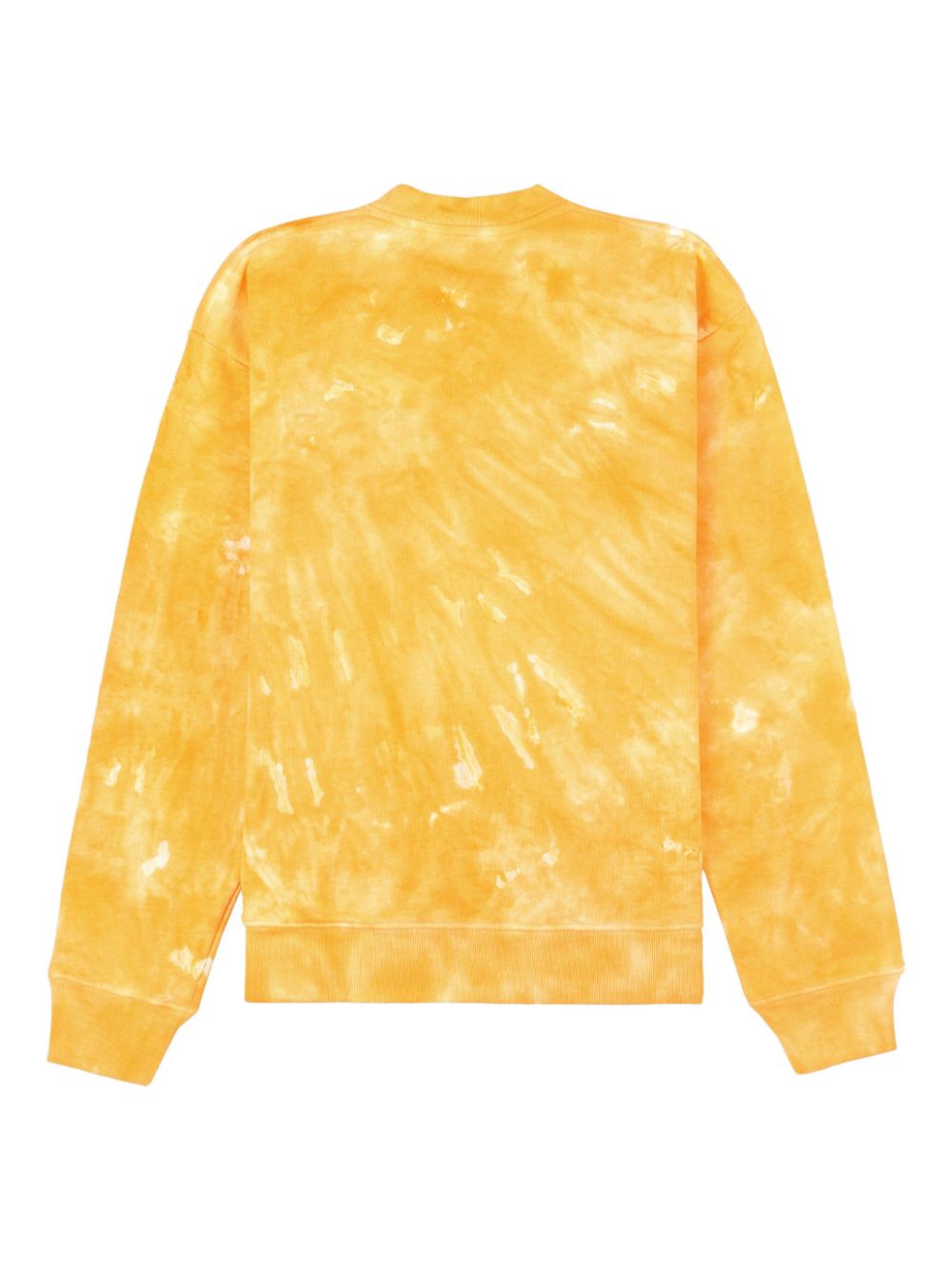 sweat-shirt tie-dye avec logo brodé