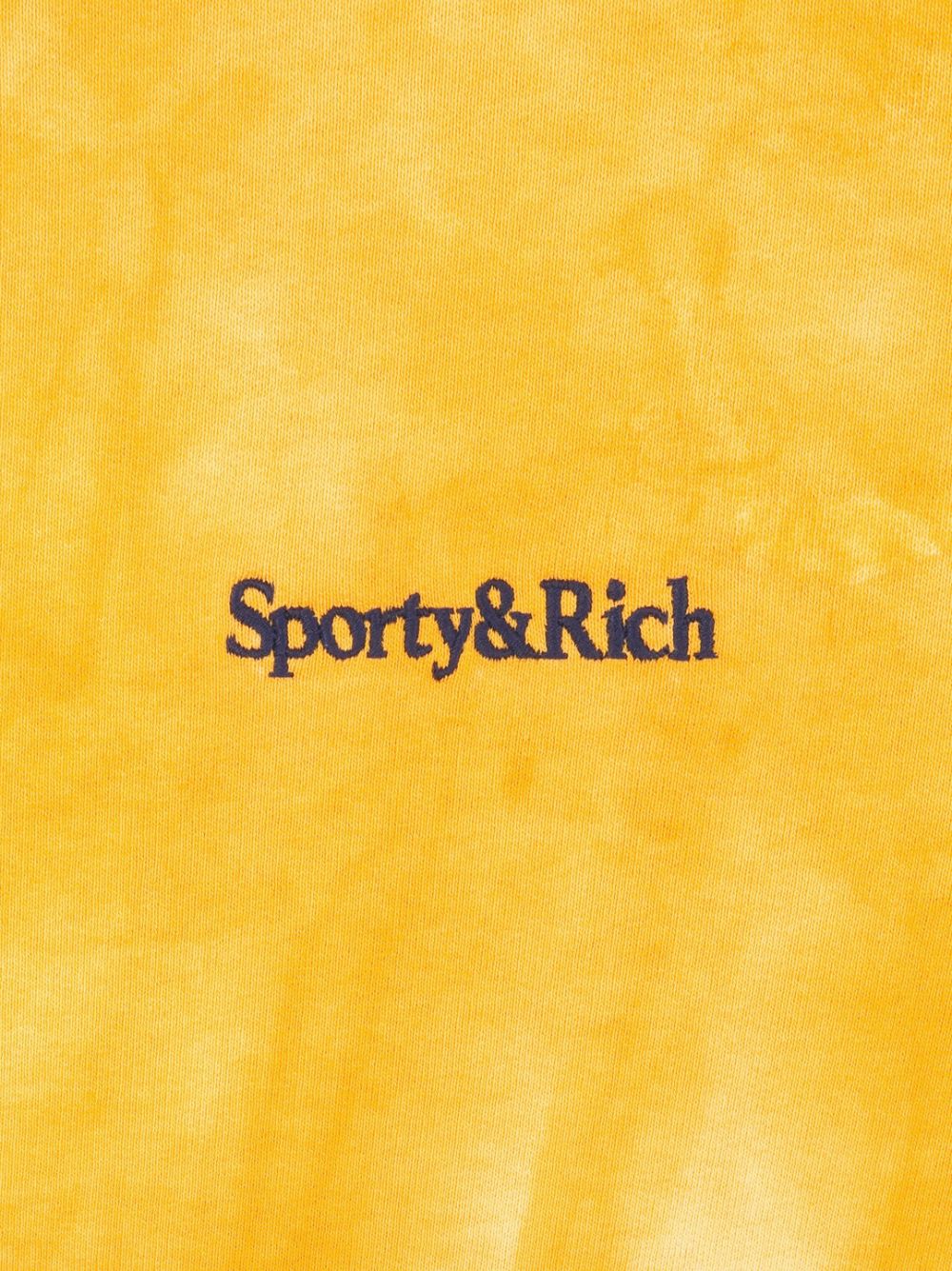 sweat-shirt tie-dye avec logo brodé