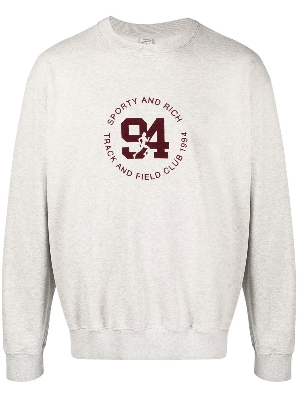 sweat-shirt ras du cou avec logo imprimé