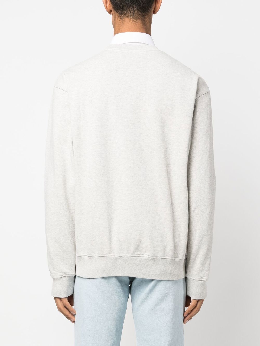 sweat-shirt ras du cou avec logo imprimé
