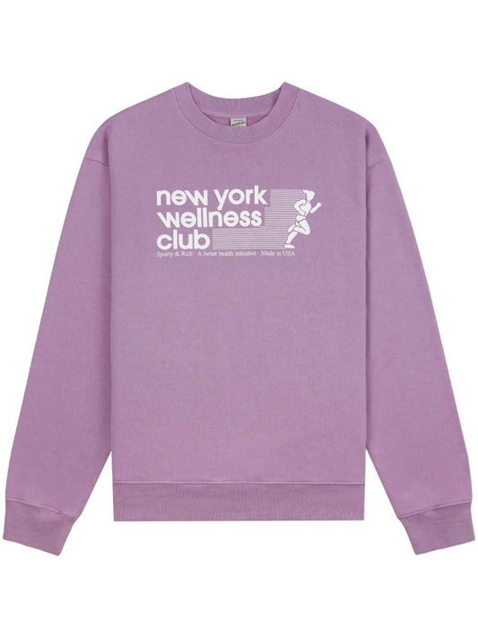 Sweat-shirt ras du cou USA Wellness Club